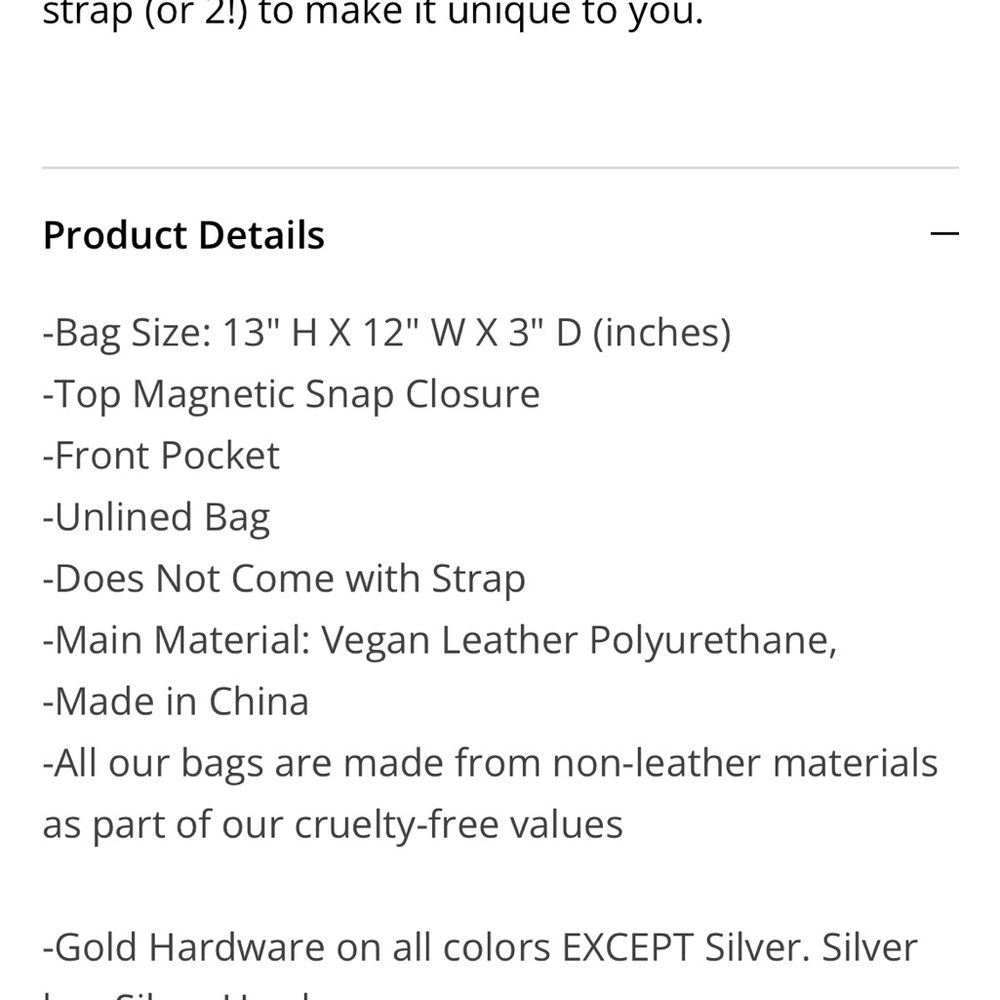 Pre loved vegan leather Ah-dorned messanger bag - Picture 16 of 16